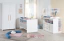 roba® Babyzimmer-Komplettset Lilo 3-teilig Weiß Holz Bild 2