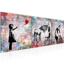 Runa Art Wandbild Banksy Style Street Art Deko Graffiti Loft Bild 2