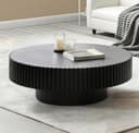 NJLyuhome Couchtisch Beistelltisch Massivholz Bild 2