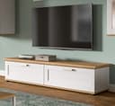 Inn.Furn Lowboard Mirano TV Unterschrank Weiß Landhaus Eiche Artisan Bild 2