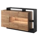 Masseno Kommode ALBINA 155 cm Sideboard Braun Bild 2