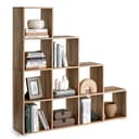 VASAGLE Bücherregal Raumteiler Würfelregal Stauraum Stufenregal Bild 2