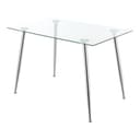 en.casa Esstisch Hyrynsalmi Glastisch Chrom Bild 2