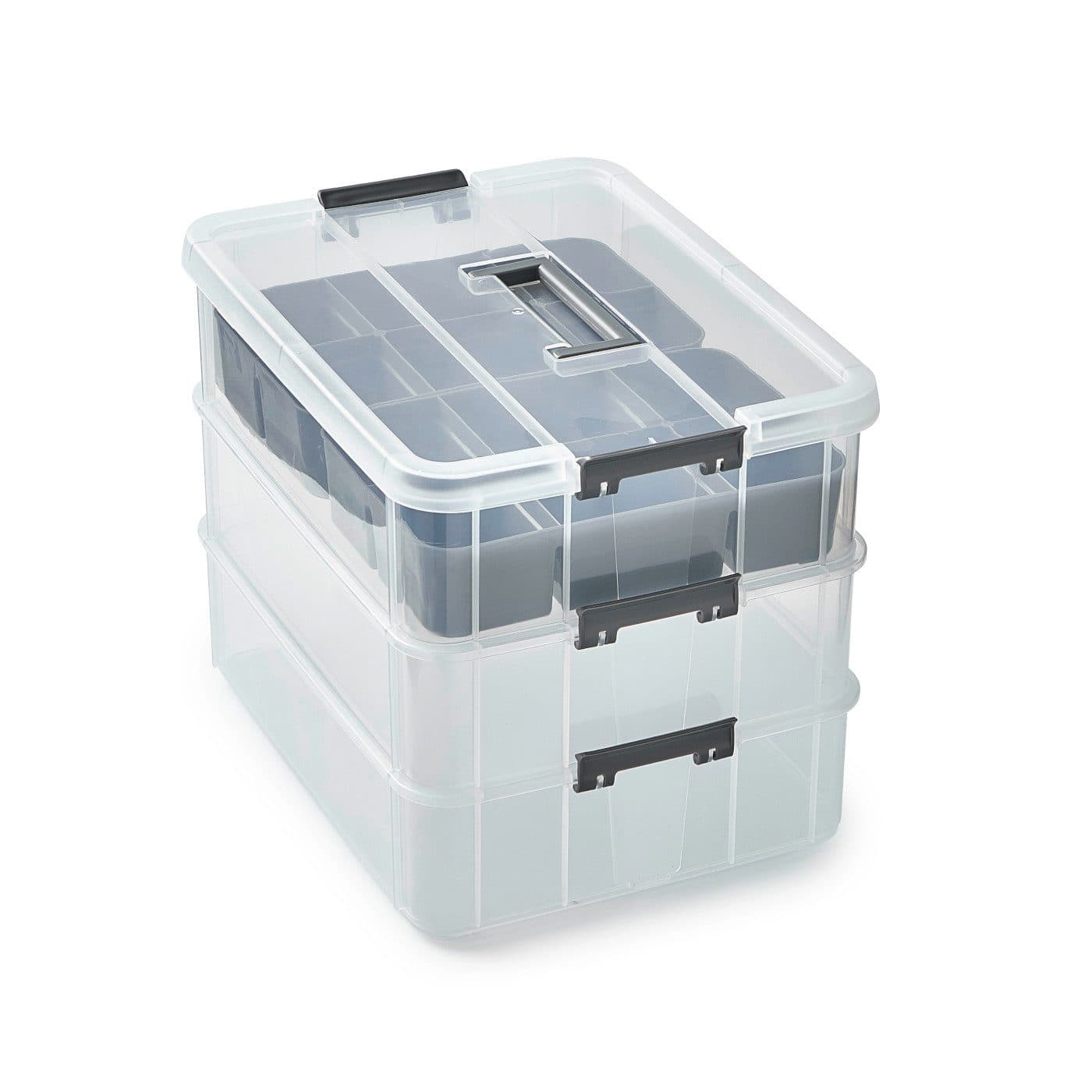 Betty Bossi Aufbewahrungsbox für Medikamente Organizer Grau/Transparent - Bild 2