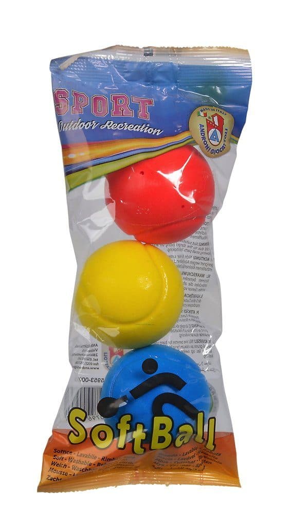 SIMBA Spielzeug-Gartenset Outdoor 3 Softbälle blau gelb rot - Bild 2