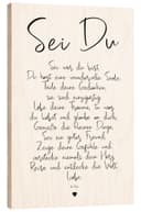 Holzbild 'Sei Du - ein Gedicht' von Ohkimiko Bild 2