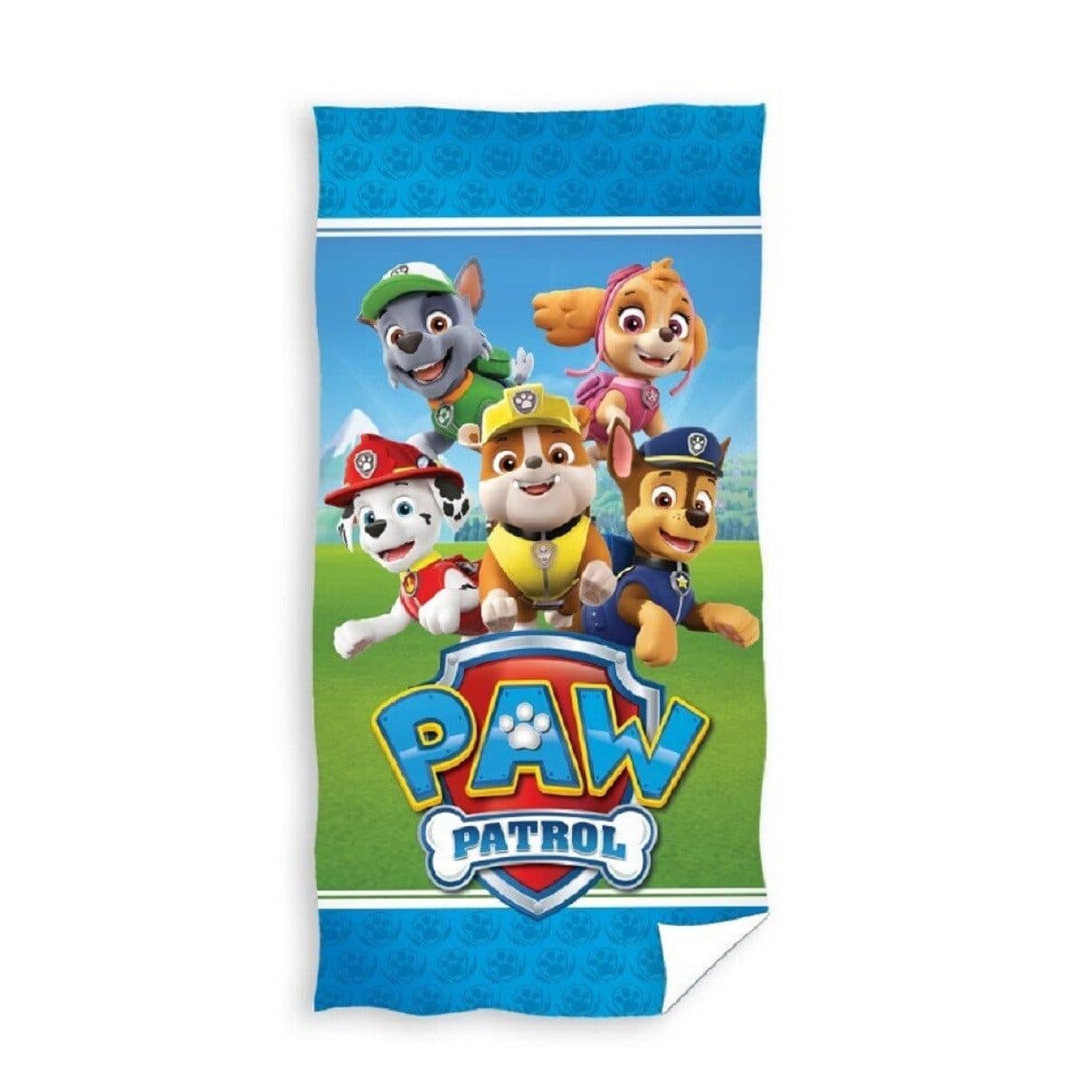 Paw Patrol Strandtuch Baumwolle Blau 70x140 cm Badehandtuch - Bild 2