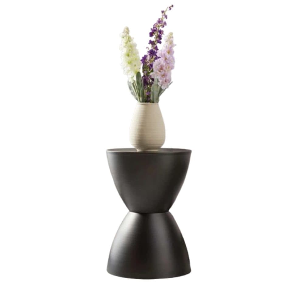 Home-trends24.de Beistelltisch Schwarz Sanduhrform - Bild 2