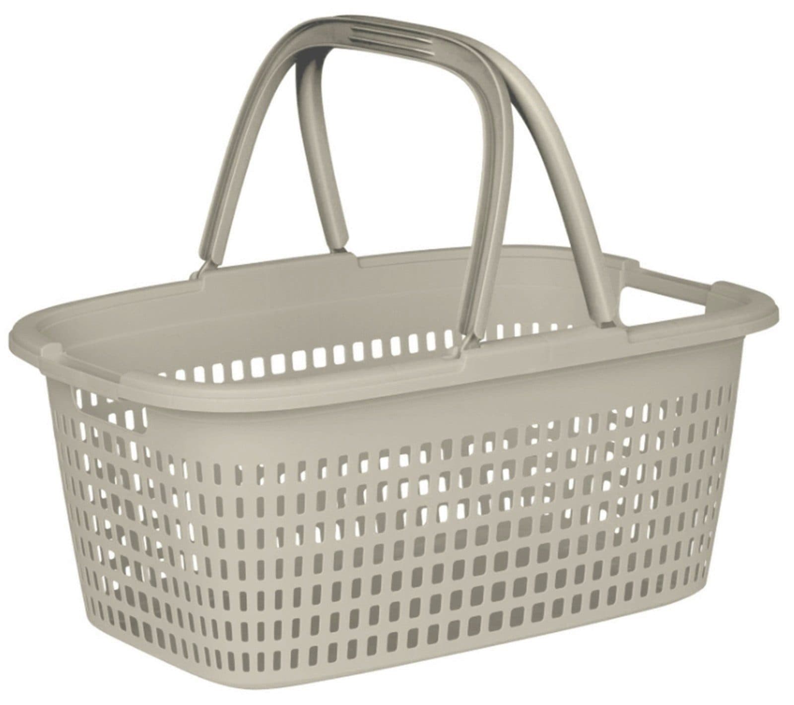 Ebaxx Wäschekorb Henkel Kunststoff Beige