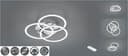 Reality Leuchten LED Deckenleuchte Circle Nickel Matt Schwenkbar Bild 2
