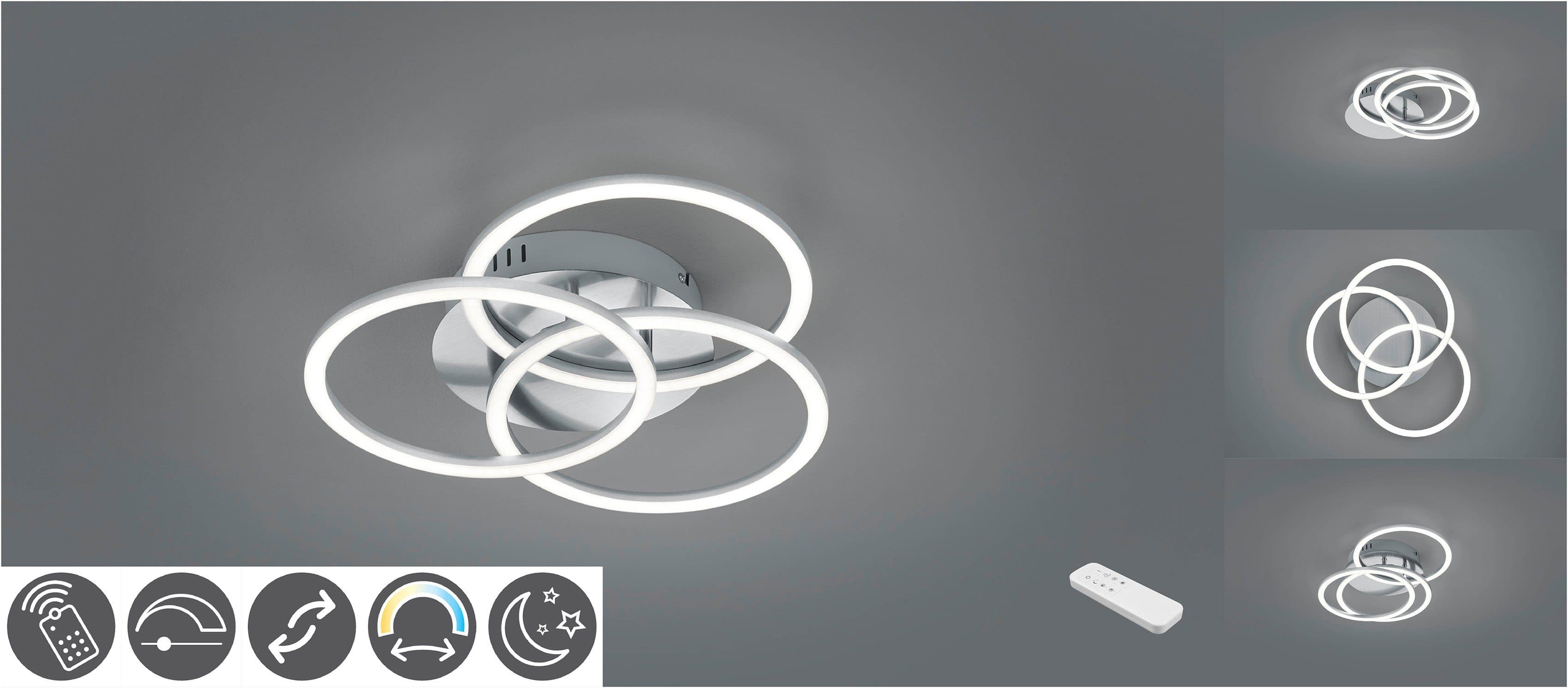 Reality Leuchten LED Deckenleuchte Circle Nickel Matt Schwenkbar - Bild 2