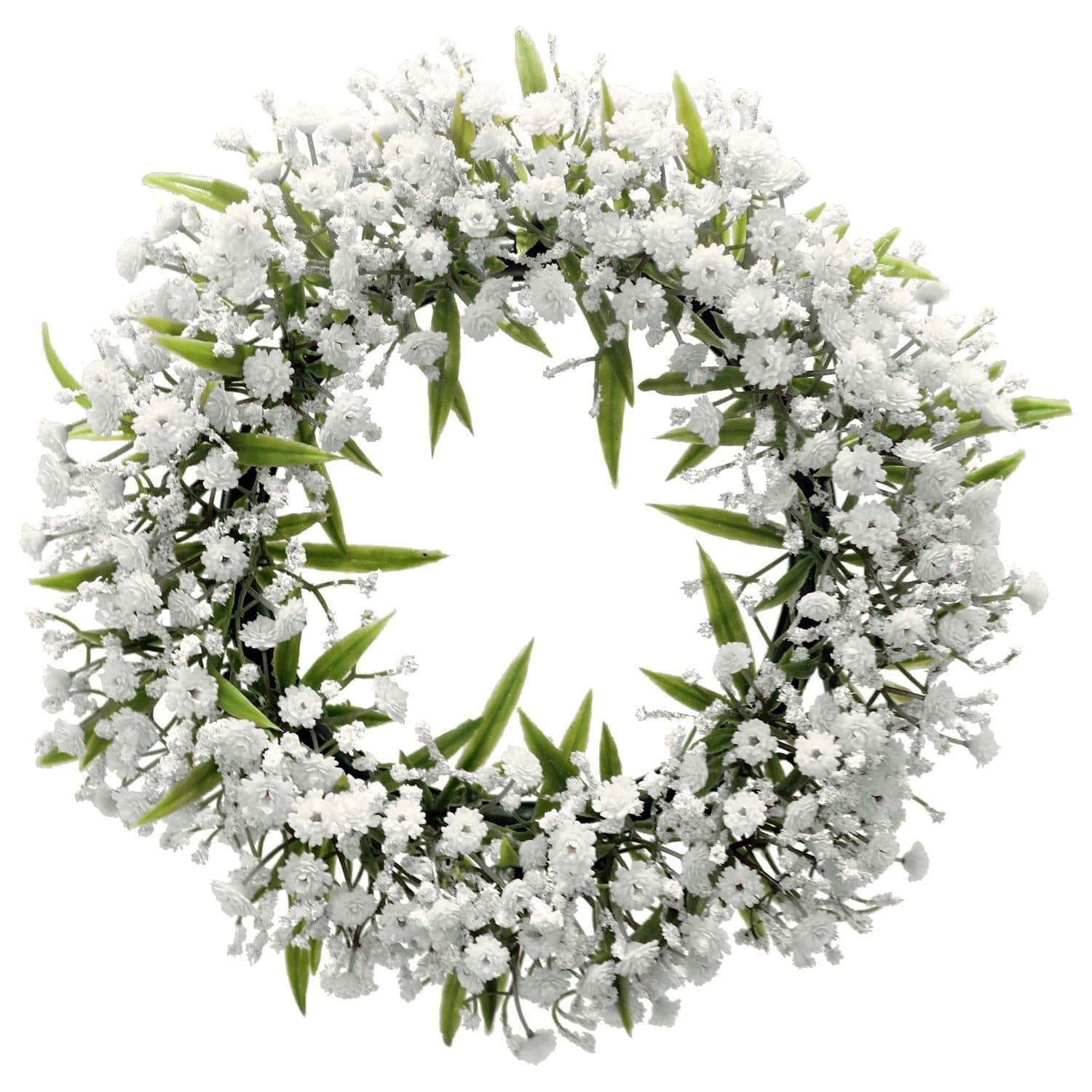Exner GmbH Dekoobjekt Gypsophila Muralis Kranz Weiß 17 cm