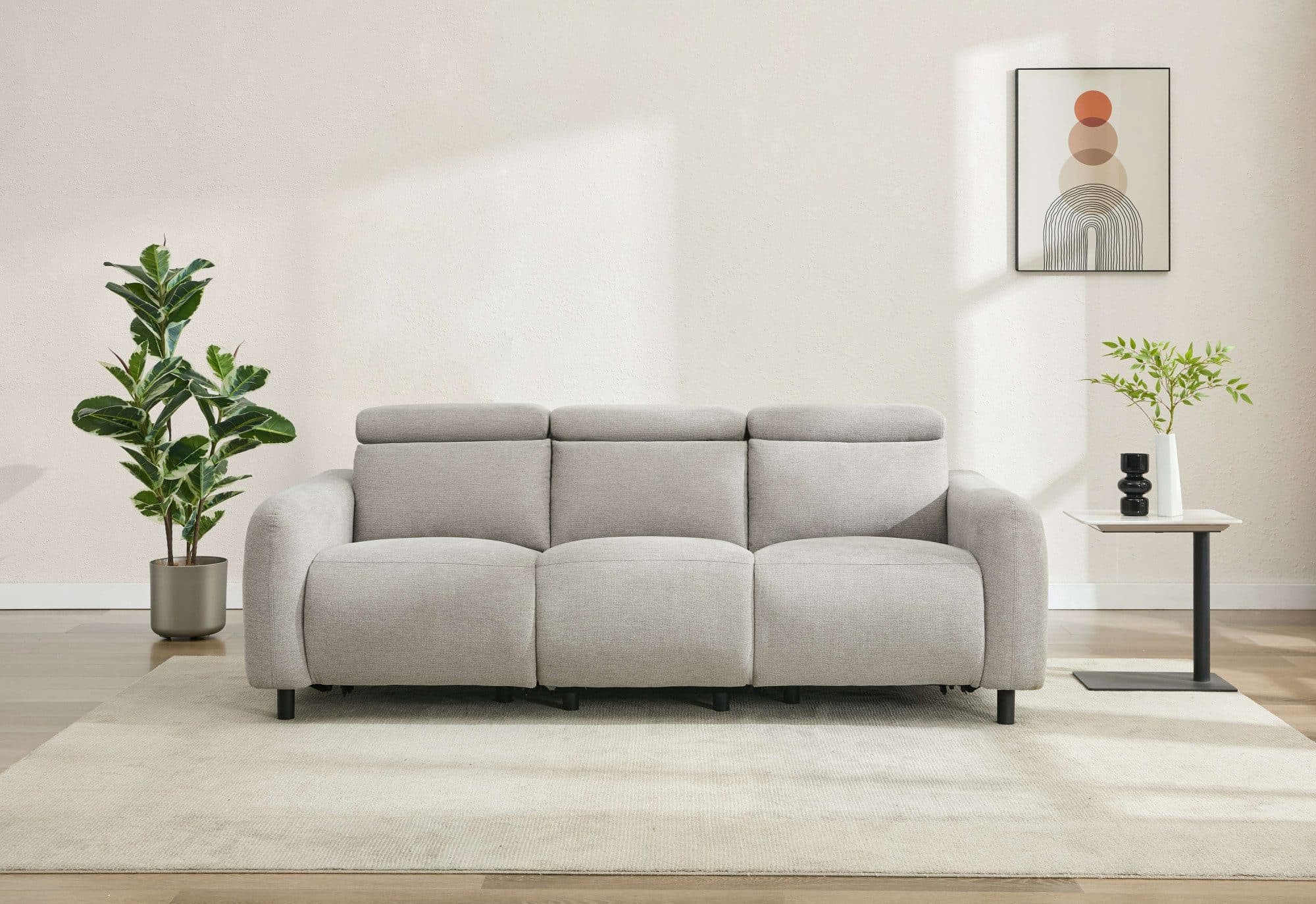 OTTO home Skaane 3-Sitzer Sofa mit Relaxfunktion Grau - Bild 2