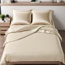 Cozyor Wendebettwäsche Satin & Mikrofaser Beige 3-teilig Bild 2