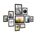 PHOTOLINI Bilderrahmen 10er Set Schwarz MDF Holz Bild 2