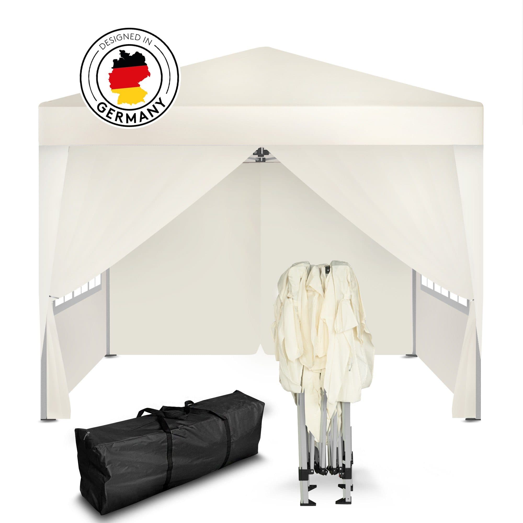 Kronenburg Faltpavillon 3x3 m wasserdicht mit 4 Seitenteilen - Bild 2