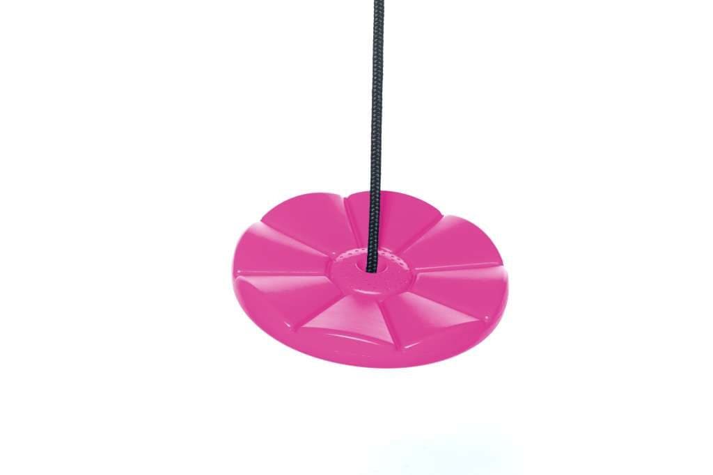 DICE Tellerschaukel Pink mit schwarzem Seil - Bild 2