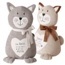 Topanbieter999 Türstopper 2er Set Katze Maunzi Beige Grau Bild 2