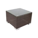 RS Trade Beistelltisch Rattan Braun mit Glasplatte Bild 2