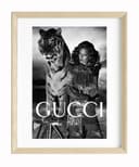 JUSTGOODMOOD Poster Premium Gucci Tiger Bunt Ohne Rahmen Bild 2