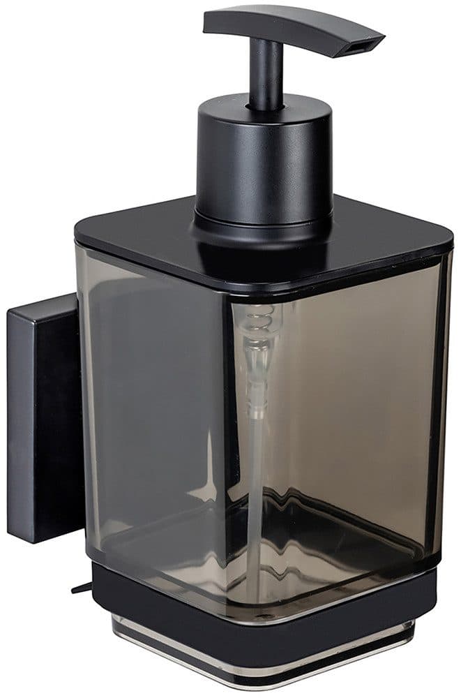 WENKO Seifenspender Quadro Schwarz Edelstahl Vacuum-Loc - Bild 2