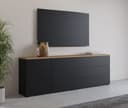 OTTO HOME Sideboard Modo 200 cm Schwarz Eiche Mauvella Bild 2