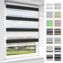 Vkele Doppelrollo Ohne Bohren 130cm/150cm Blickdicht Klemmfix Bild 2