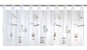 ELBERSDRUCKE Scheibengardine Bistrogardine Espresso Weiß-Braun Transparent Bild 2