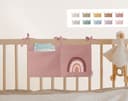 Artee Bettnestchen Organizer Taschen Aufbewahrung Musselin Lovely Rainbow Blush Bild 2