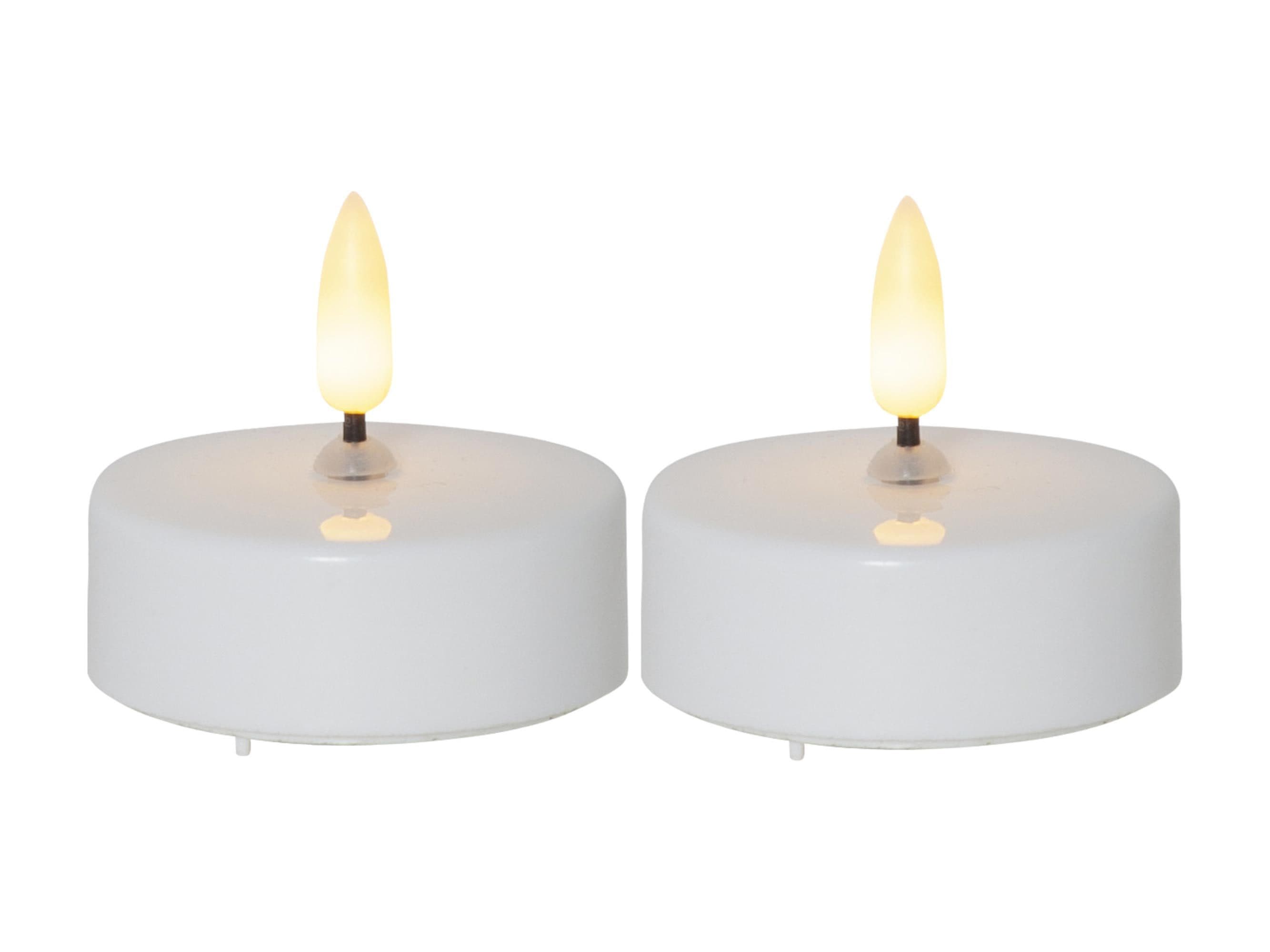 STAR TRADING LED-Kerze 3D-Flamme 2er Set Weiß Timer - Bild 2