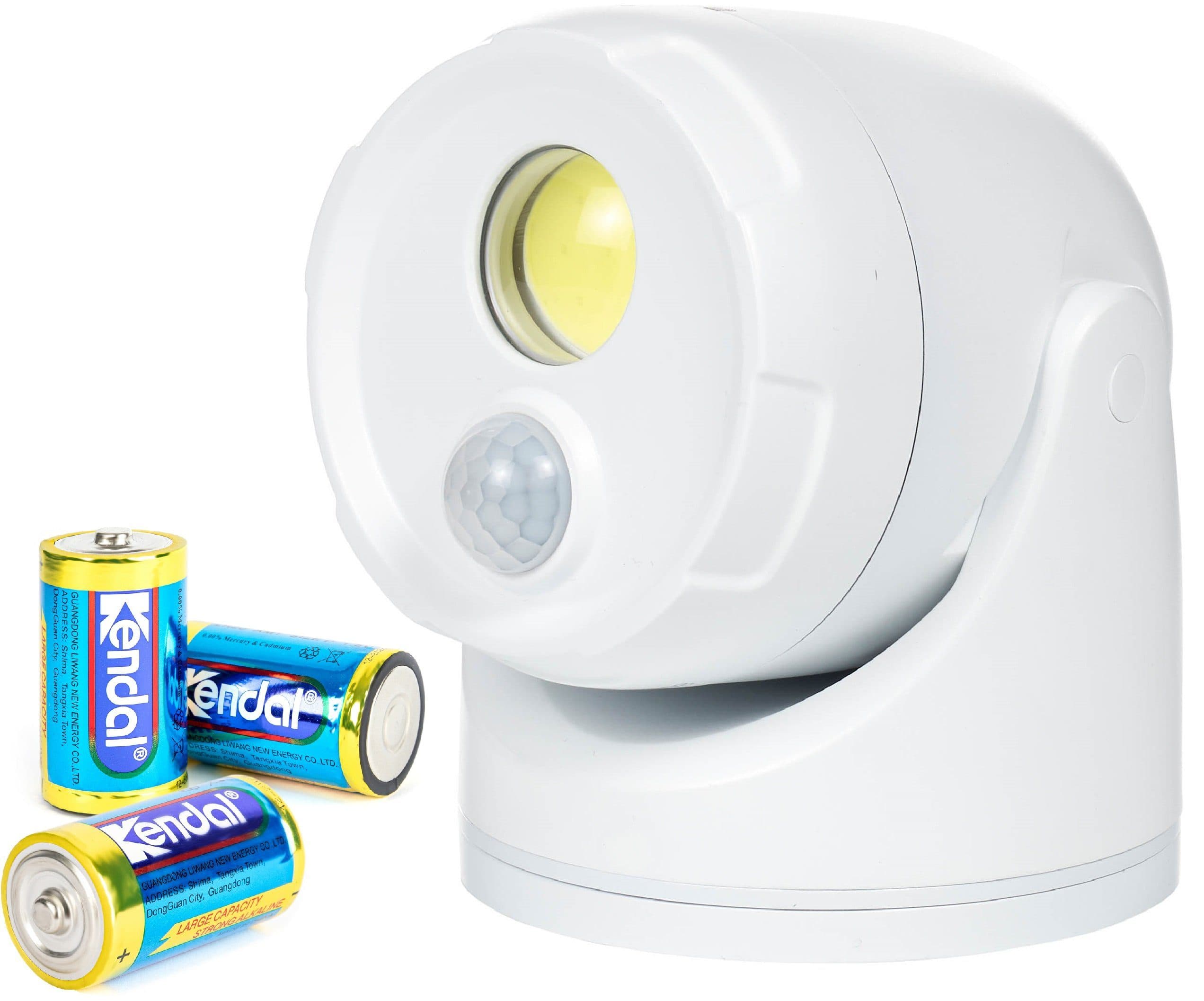 Northpoint LED Wandstrahler Batterie Spot mit Bewegungsmelder Weiß