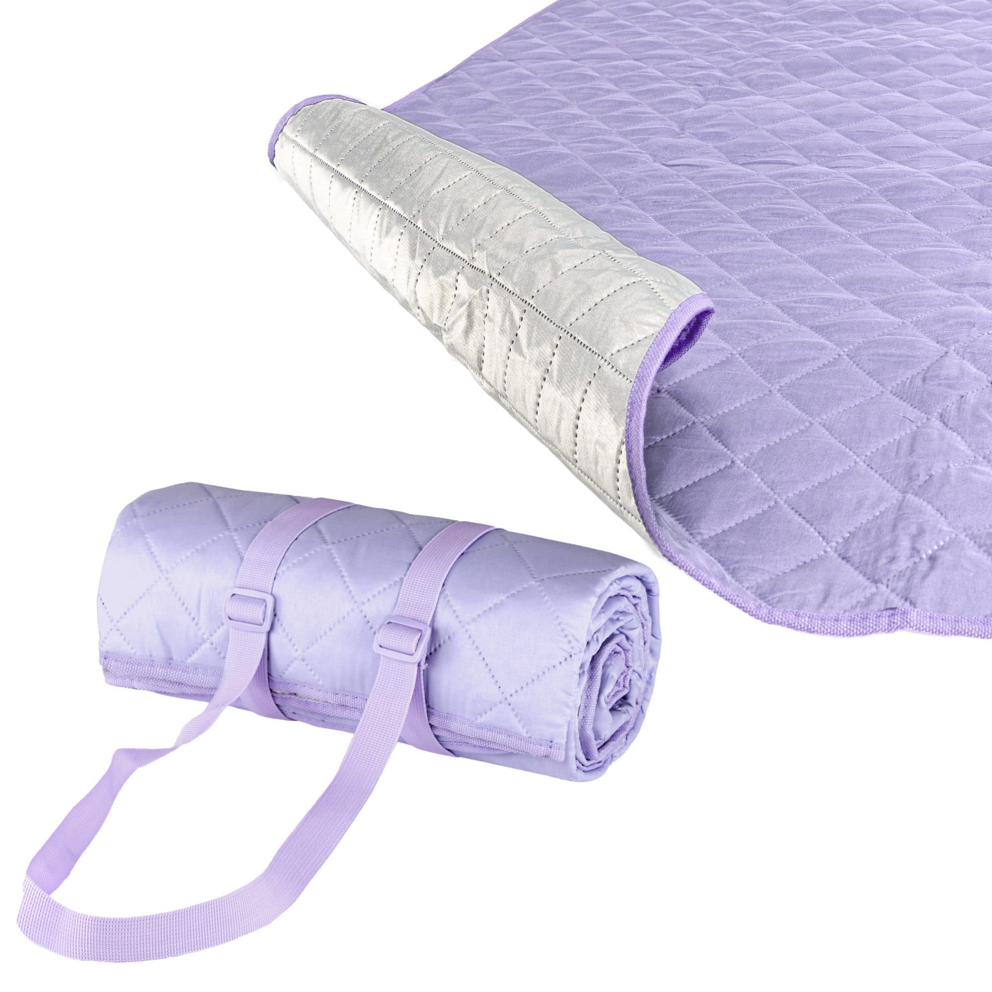 Hylat Baby Picknickdecke Violett Gesteppte Stranddecke - Bild 2
