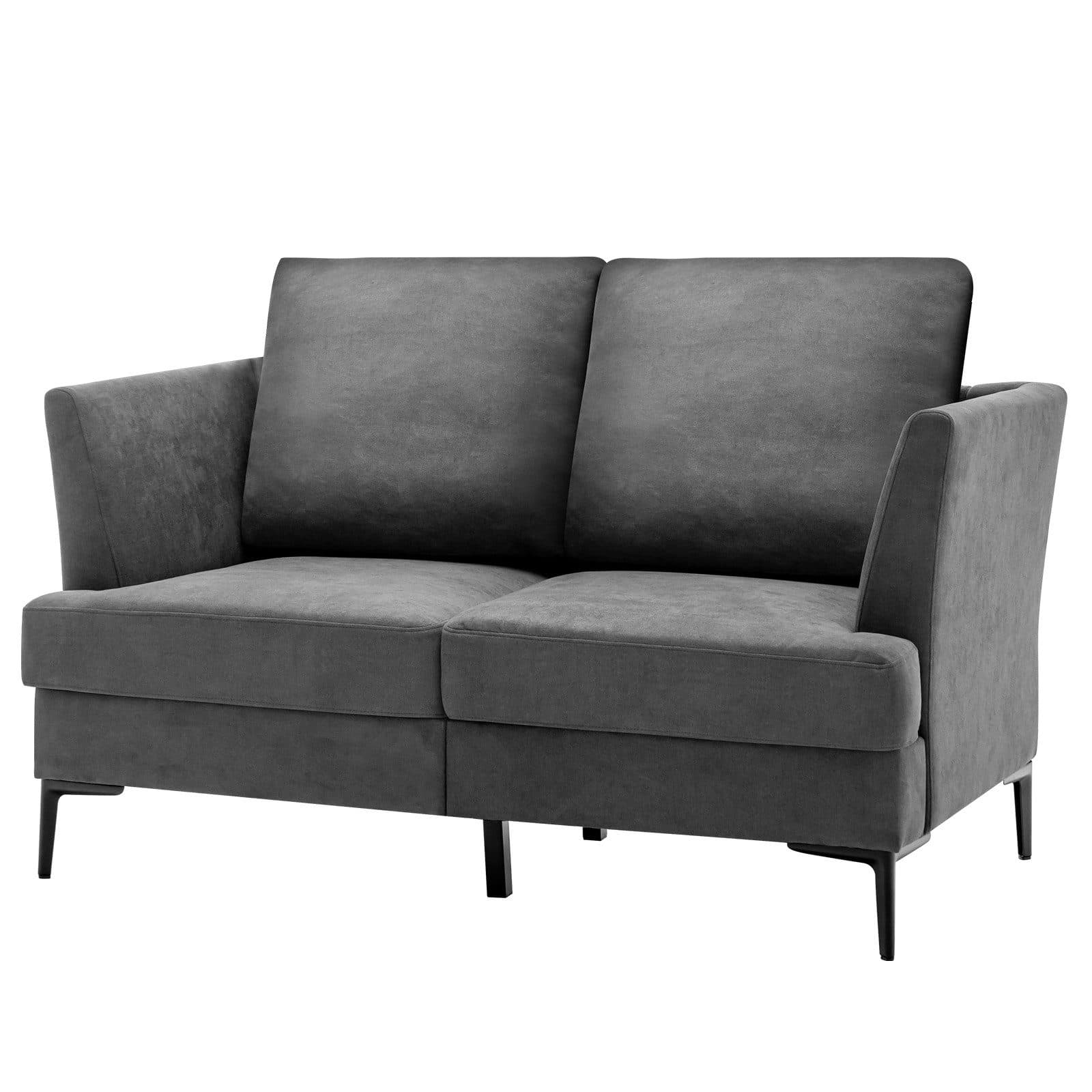 KOMFOTTEU Big-Sofa Doppelsofa 141x80x72cm Grau - Bild 2