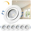 Sweet LED Einbaustrahler 6er Set IP44 Bad Aluminium GU10 7W 3000K Bild 2