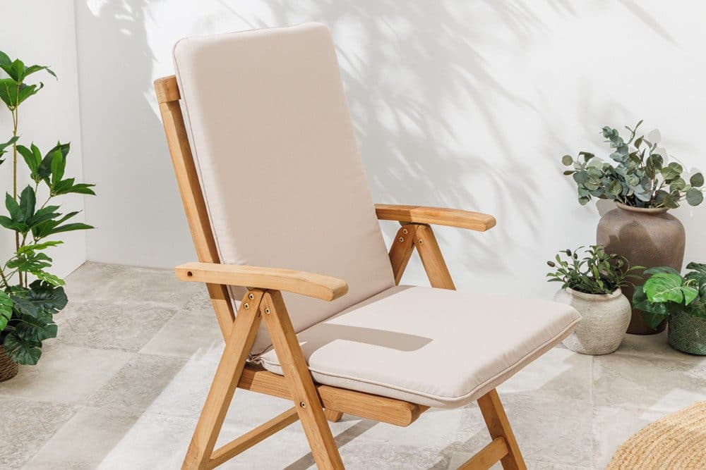 riess-ambiente Hochlehnerauflage COMFORT LINE Beige Outdoor - Bild 2