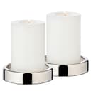EDZARD Kerzenhalter Sanremo 2er-Set Vernickelt Ø10 cm Bild 2