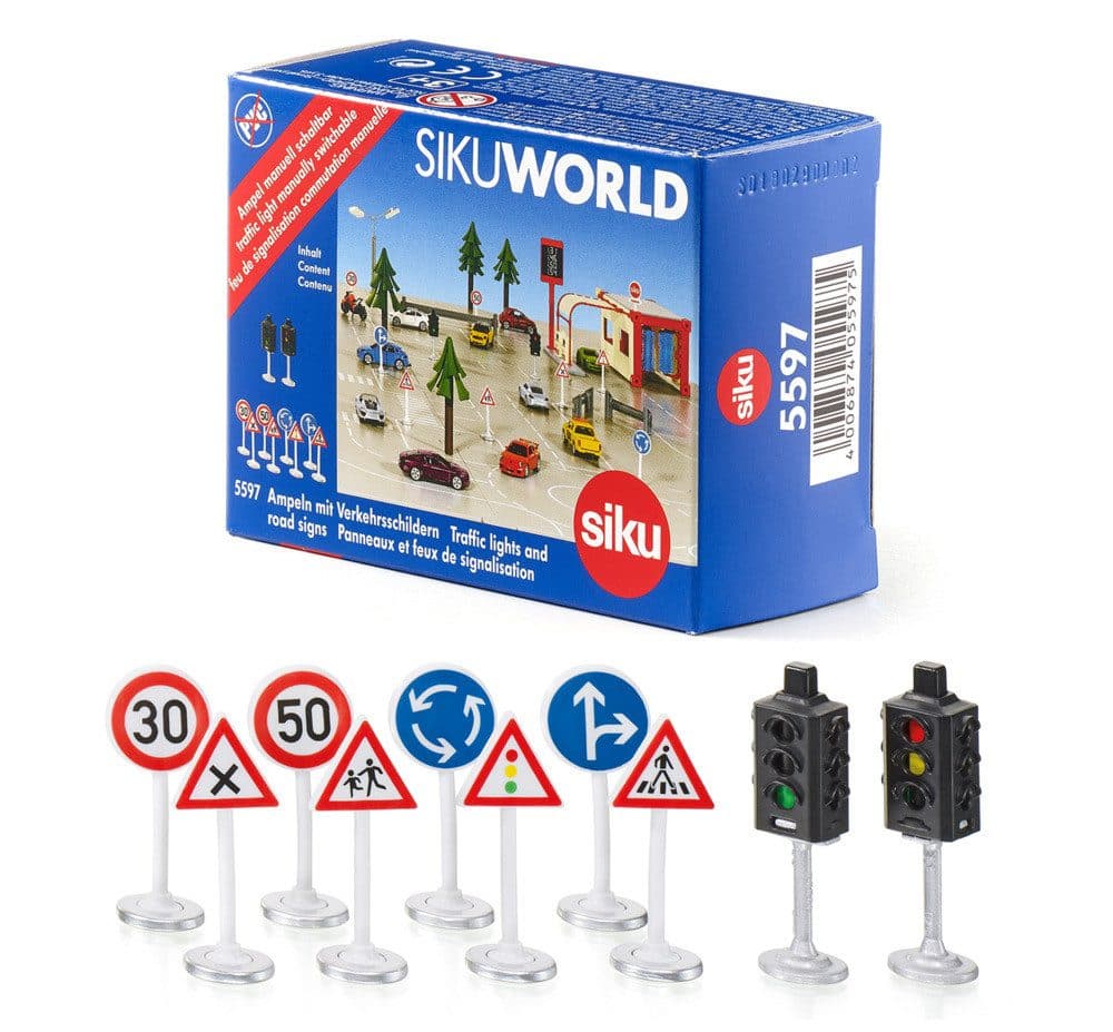 SIEPER Modellauto siku World Ampeln und Schilder 10 Teile Bunt - Bild 2