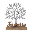 Amagohome Dekofigur Lebensbaum Familie Aluminium & Mangoholz Bild 2