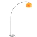 Brilliant Bogenlampe Vessa - Chromfarben/Orange Stehlampe Bild 2