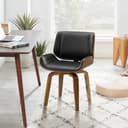 Art Leon Esszimmerstuhl CC052 Schwarz Braun Mid-Century Modern Bild 2