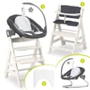 Hauck Hochstuhl Beta Plus White - Newborn Set Deluxe mit Aufsatz Bild 2
