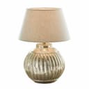 Mirabeau Tischleuchte Lillemor Antiksilber/Beige Aluminium Bild 2
