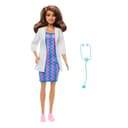 Barbie Anziehpuppe Ärztin mit Stethoskop und Kleidung Bild 2