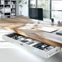 Ergo Office Schublade ER-302 Weiß Untertisch-Organizer mit Führungen Bild 2
