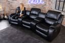riess-ambiente TV-Sessel HOLLYWOOD Schwarz 3-Sitzer Relax-Funktion Bild 2