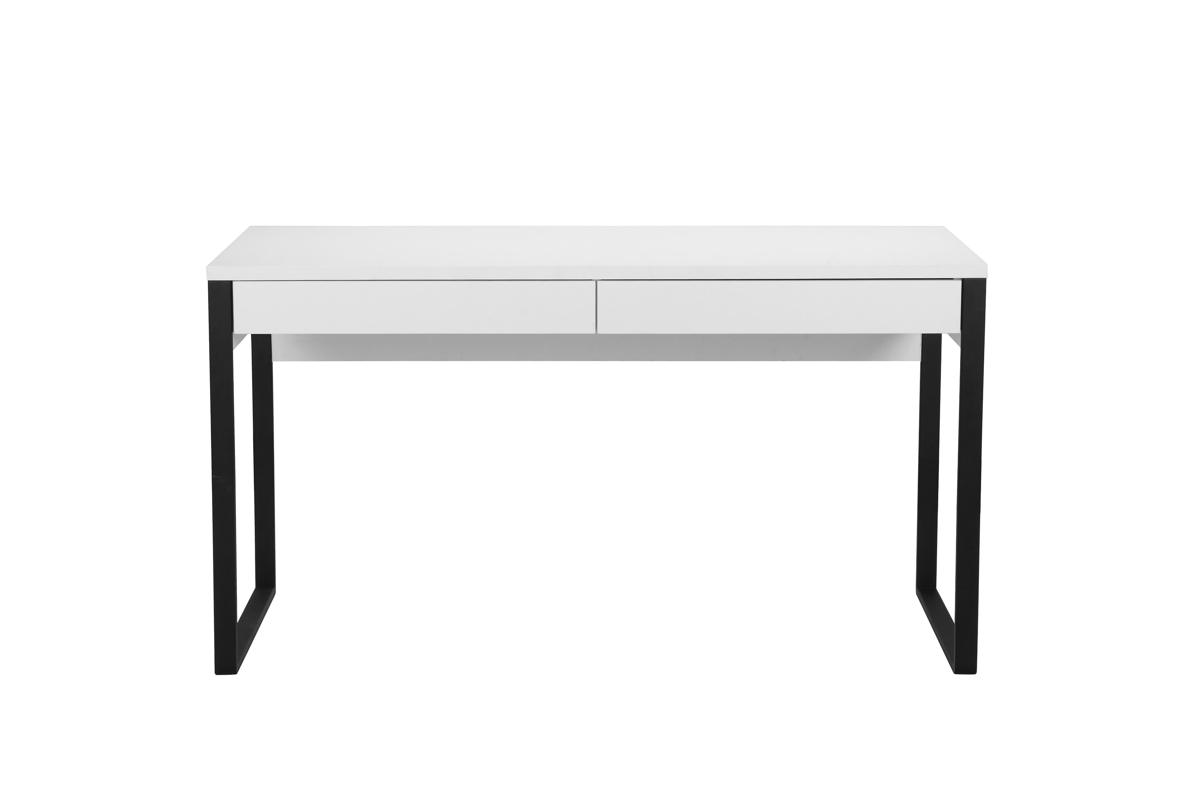 OTTO HOME Schreibtisch Moid Modern Weiß/Schwarz mit Schubladen - Bild 2