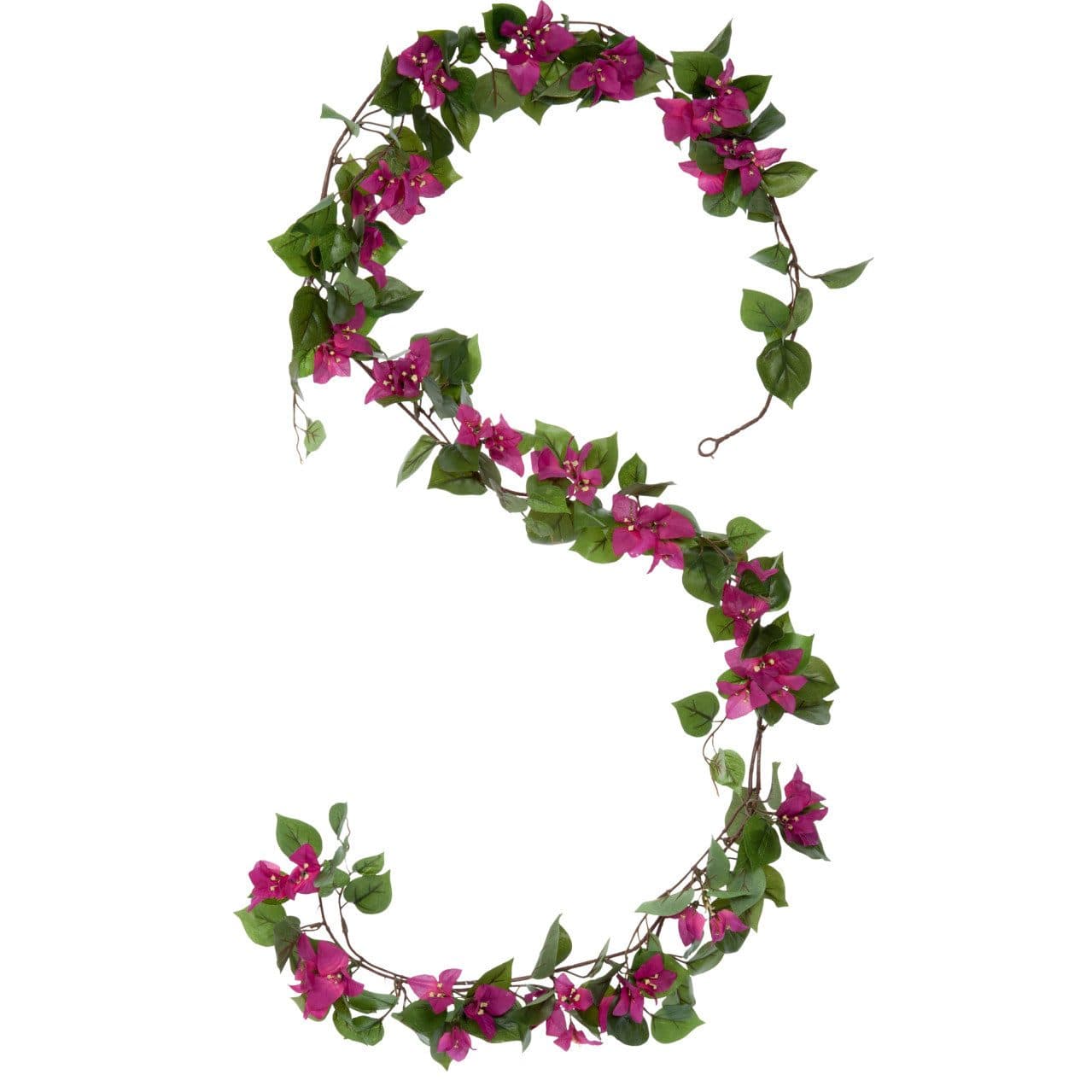 Mica Decorations Bougainvillea Girlande Dunkelrosa Kunstpflanze