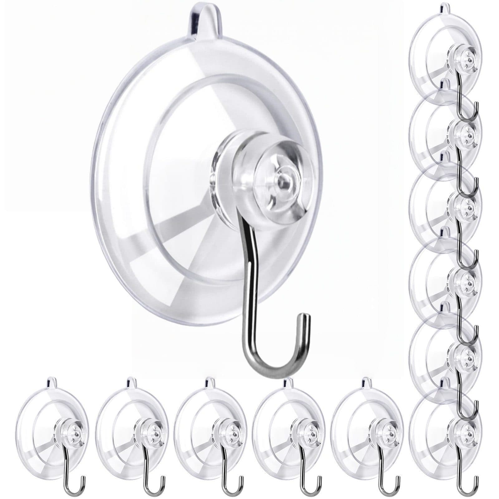 FOUORTUNATE-BEE Saugnapf Haken 12er Set Edelstahl Transparent - Bild 2