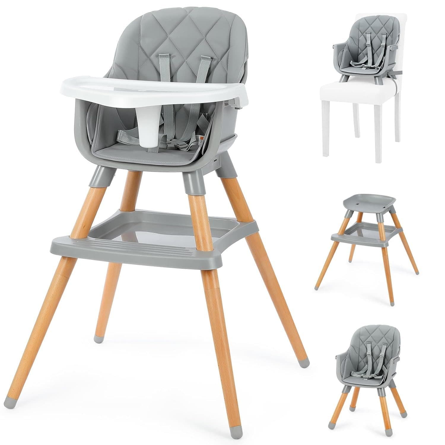 Ezebaby Kinderstuhl 6-in-1 multifunktionaler Kinderstuhl mit Ablage - Bild 2