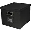 HMF Aufbewahrungsbox mit Deckel für DIN A4 Hängeregister Schwarz Bild 2